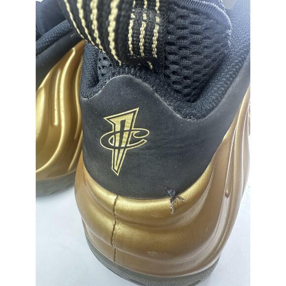 Nike Air Foamposite One Metallic Gold Black 314996-700 Men’s Size 13 *Flawed* - Picture 10 of 16